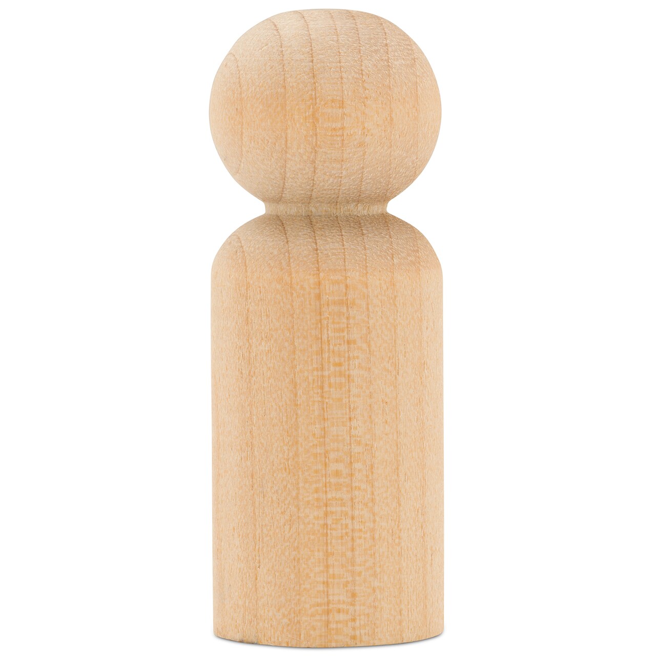 Small Wooden Peg Doll People Unfinished, 1-11/16 inch Boy Shape | Woodpeckers
